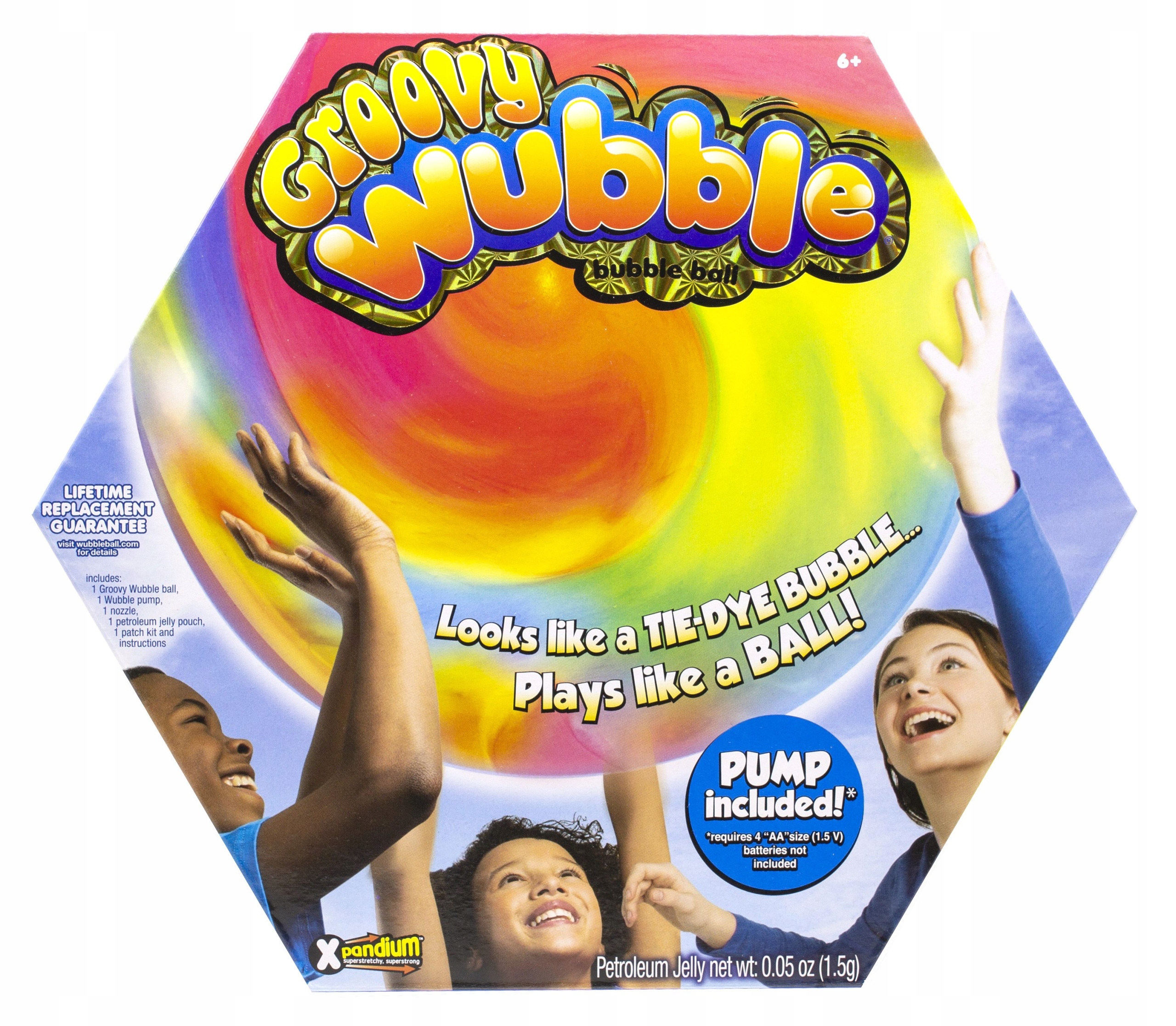 

Wubble Tęczowa Bańkopiłka Groovy Blue Pompka