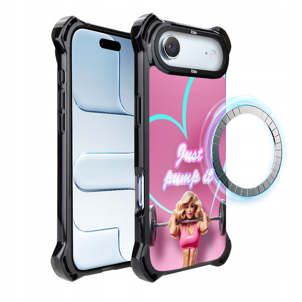 Pouzdro Ibizu DropGuard Ultra pro iPhone Air s MagSafe, #Move, Pump it love