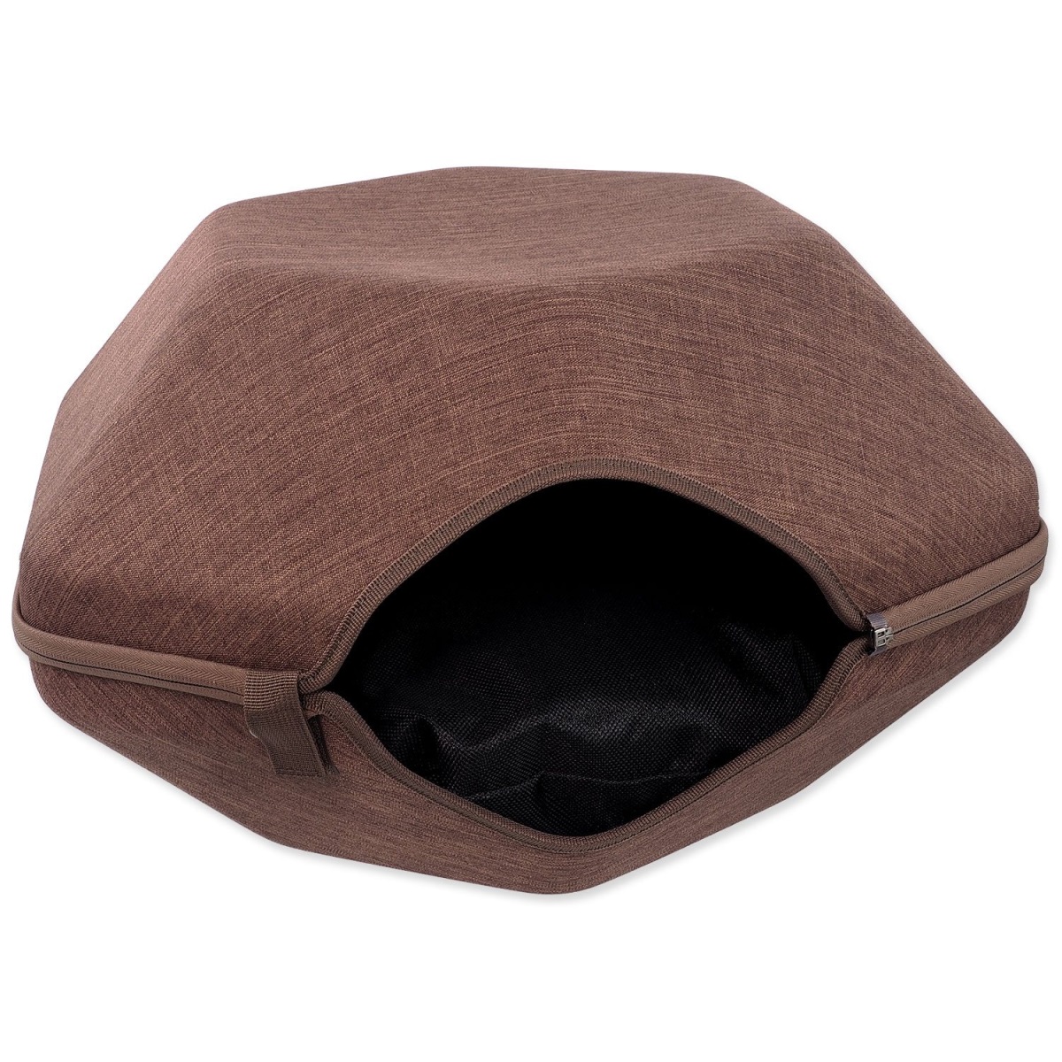 Levně Pelíšek Magic Cat Hexagon hnědý 53 cm 1 ks