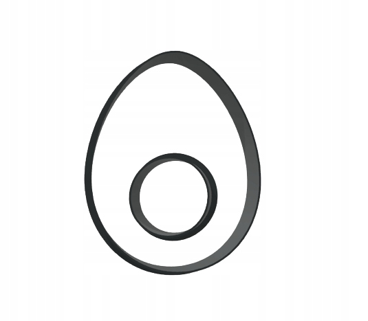 

Foremka Jajko z dziurką Pisanka Wielkanoc egg 8cm