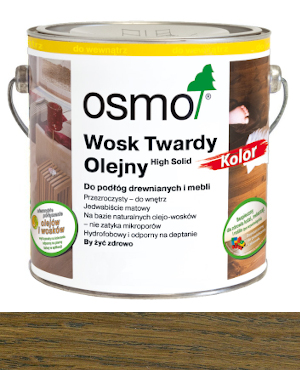 Osmo 3075 Tvrdý vosk olejový, olej 2,5L Černý