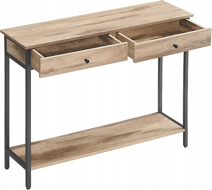 Konzola Songmics čierna, odtiene matnej hnedej 100 x 80 x 27 cm