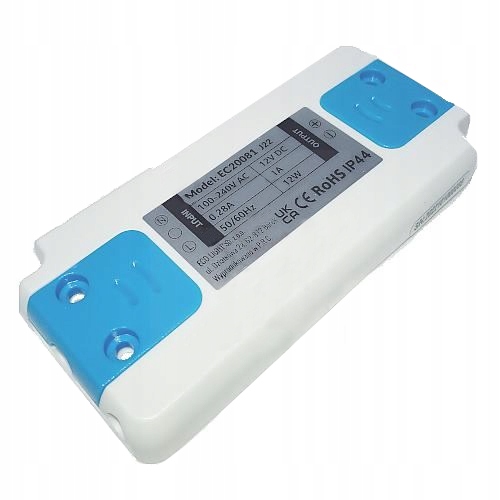 

Zasilacz Meblowy do Taśm Led 1A 12W 12V IP44 Slim