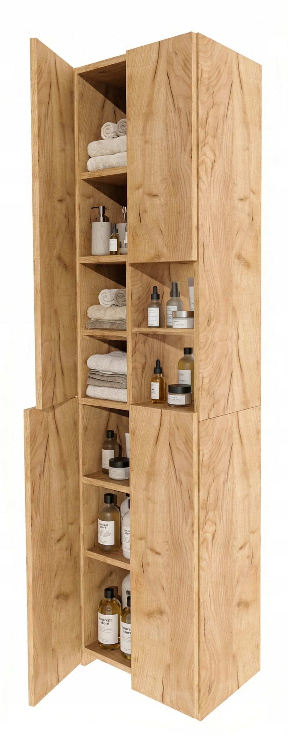 volně stojící skříňka koupelnový pomocník regál sloupek skříňka dub craft