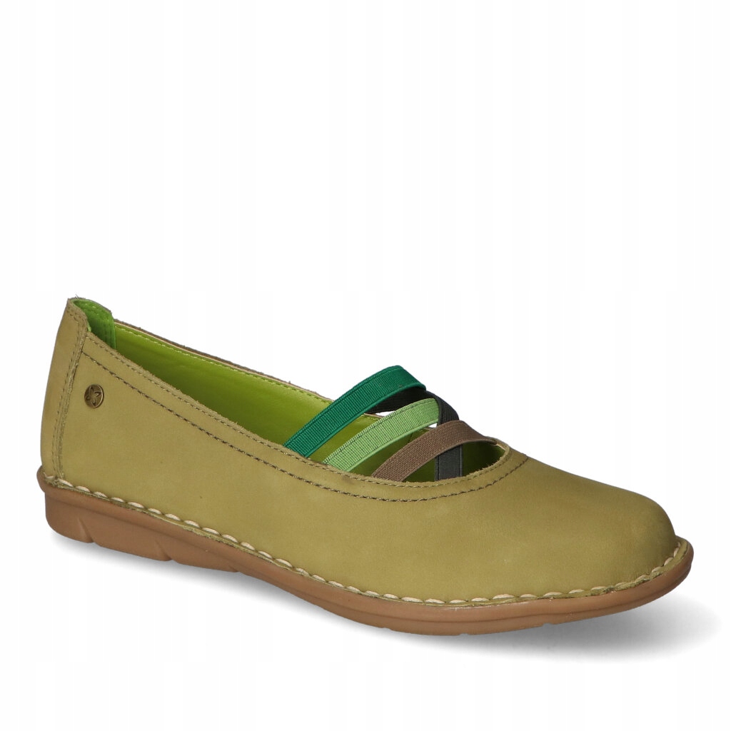 Dámské polobotky Maciejka Zelené Nubuk Kožené 38