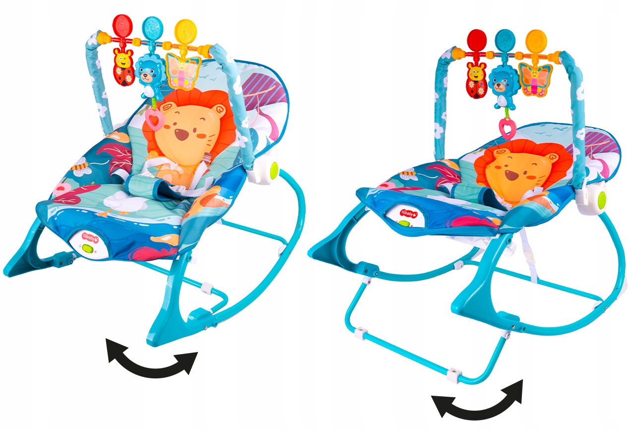 Вишибала, качалка для малюків, немовлят, дитяче крісло, сидіння, вібрації, ремені безпеки, лев, оригінальний стан упаковки