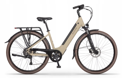 Rower elektryczny Ecobike X-City 17" aluminium 28" beżowy 250 W+ubezp. Ac