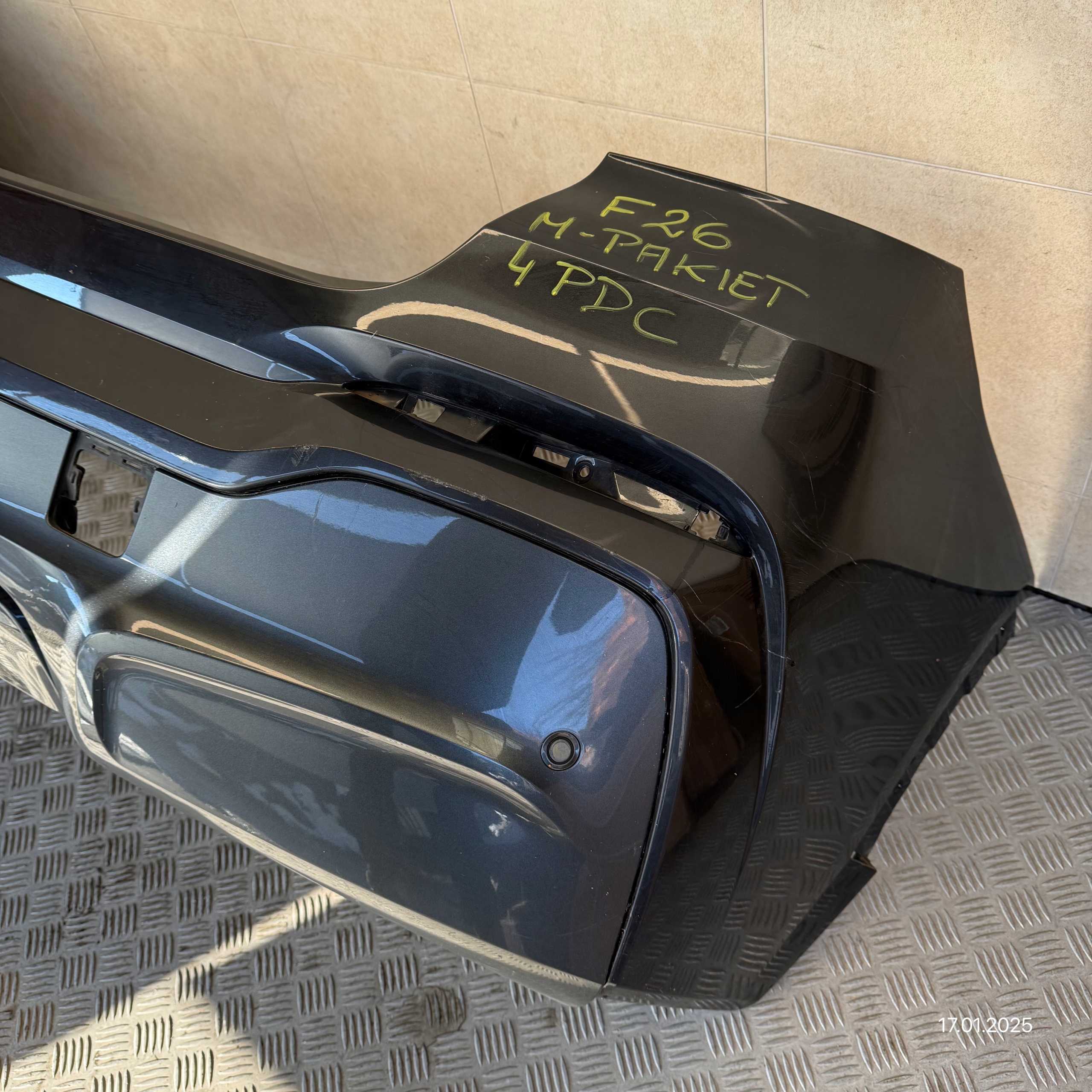 bumper rear complete BMW X4 F26 m-packet 2016 ROK 4 PDC