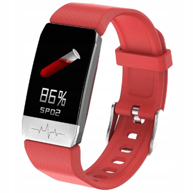 

Smartband T1S Usb Temperatura Tętno Tlen Sen Kroki
