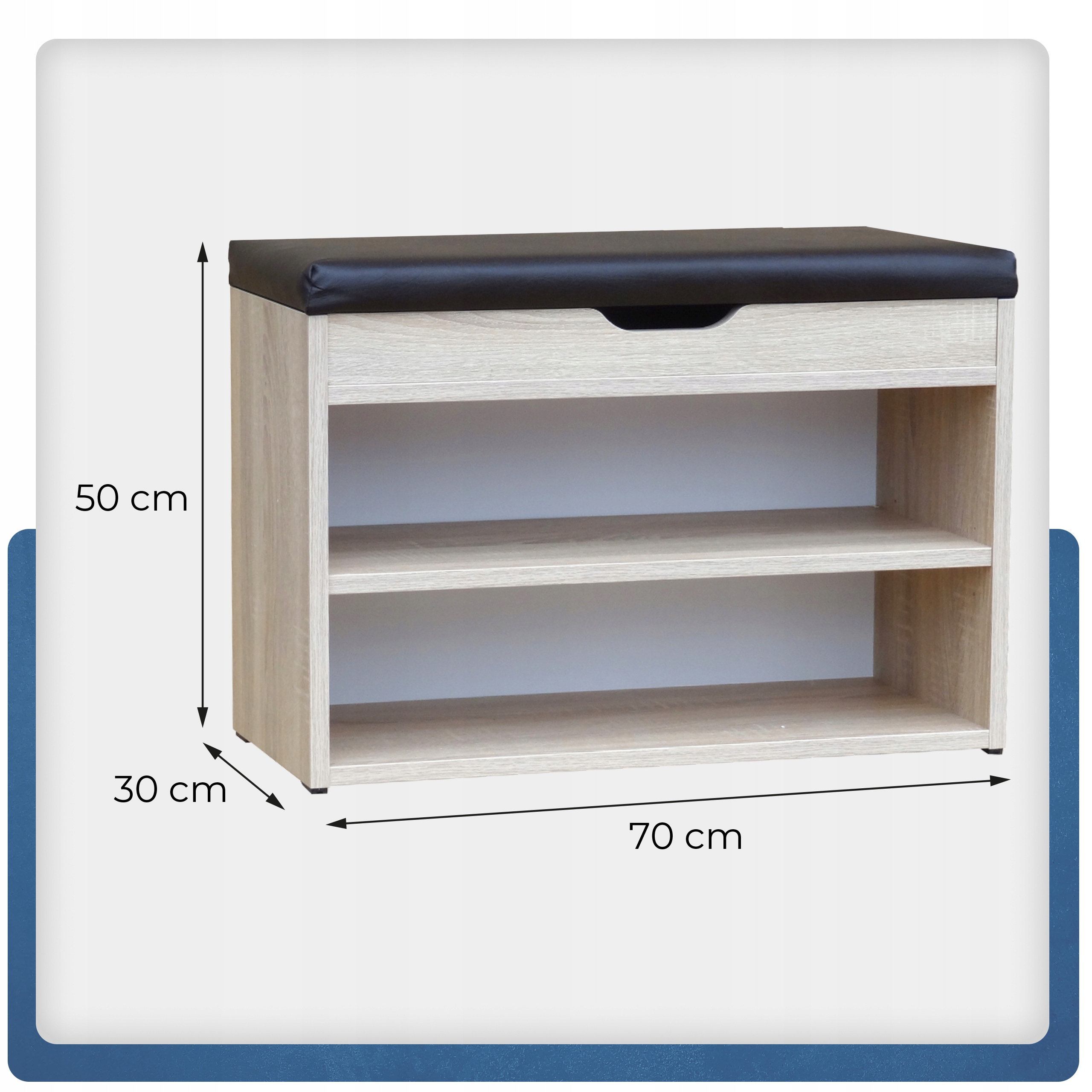 Szafka na buty z siedziskiem Półka na obuwie Regał szer. 70cm Producent 165 Kod producenta 165