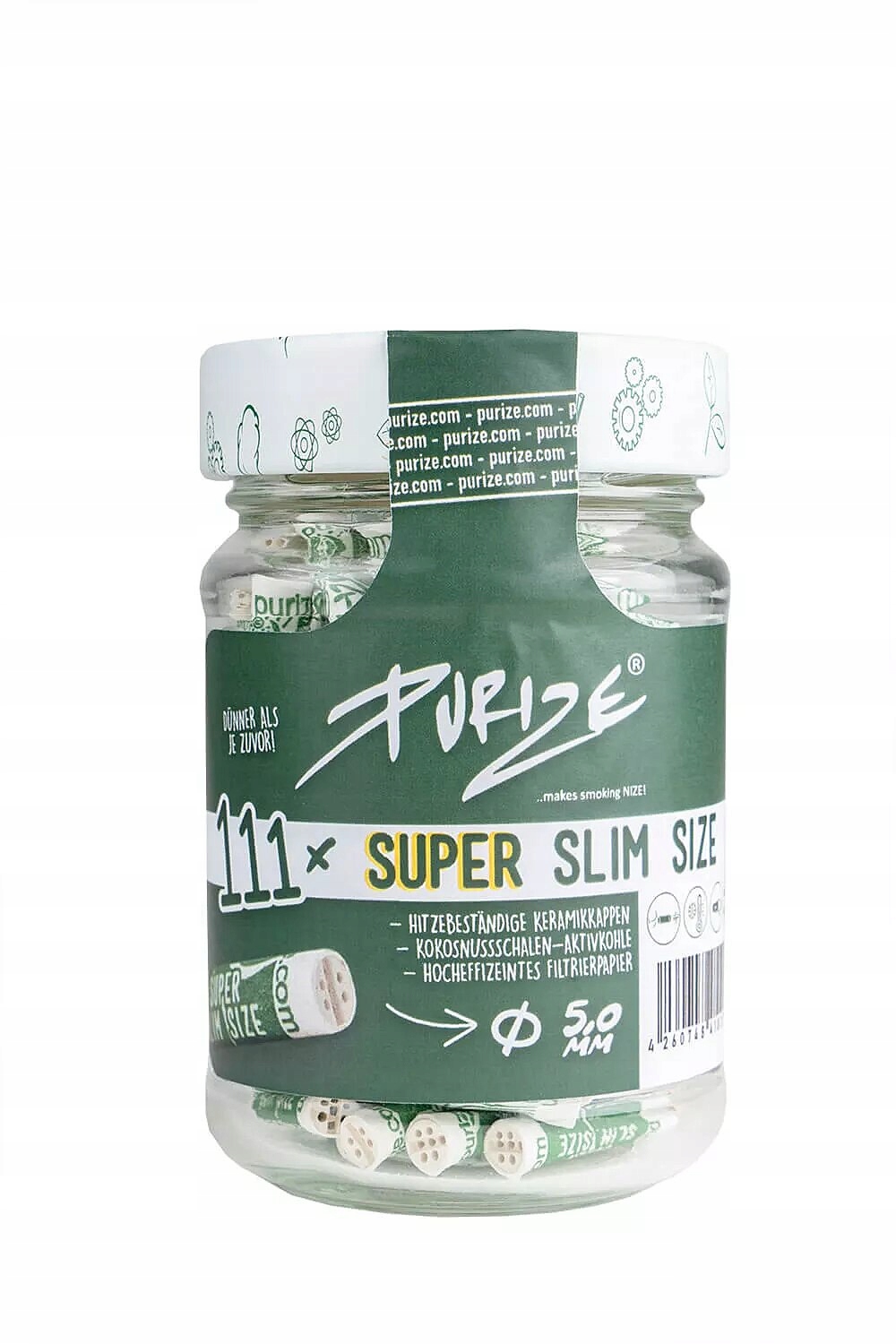 

Filtry węglowe Purize Slim Size 5 mm