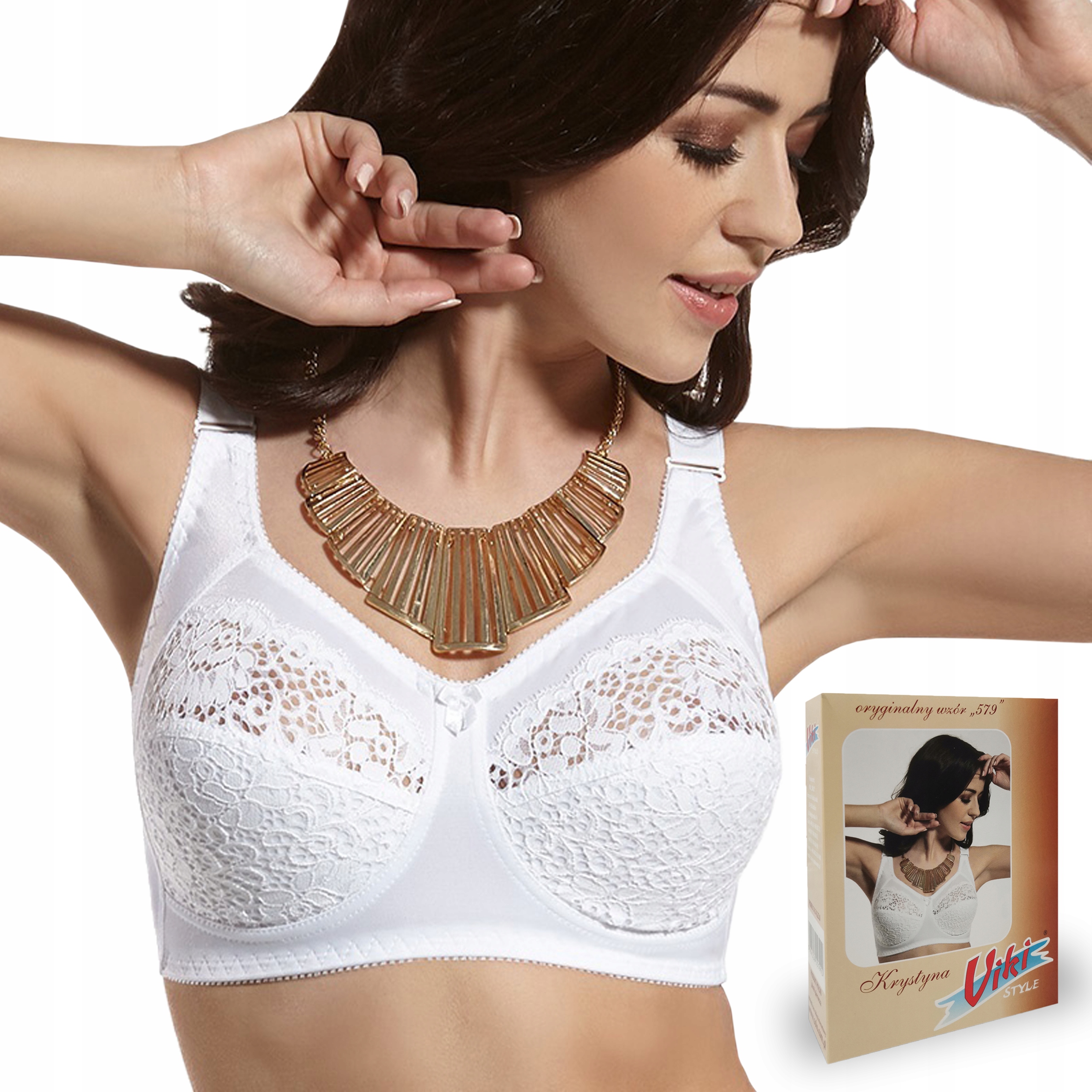 

biustonosz Viki 579 Krystyna biały , 85K