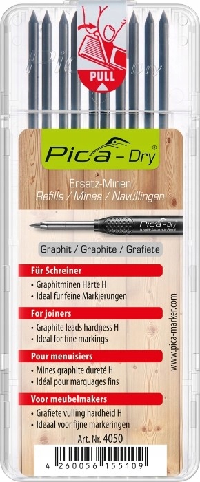

Pica Dry Wkłady do Ołówka Twarde H 4050 Stolarskie
