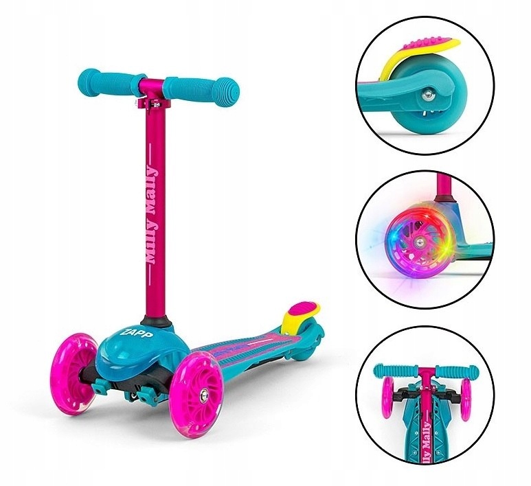 HULAJNOGA dla dziewczynki LED RÓŻOWA Zapp Pink 3+