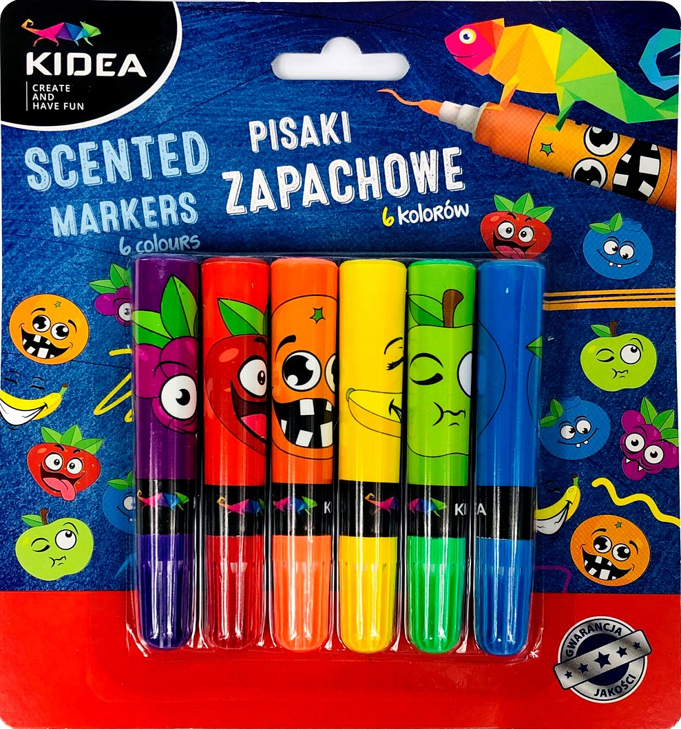 

Flamastry Pisaki Zapachowe Owocowe Kidea