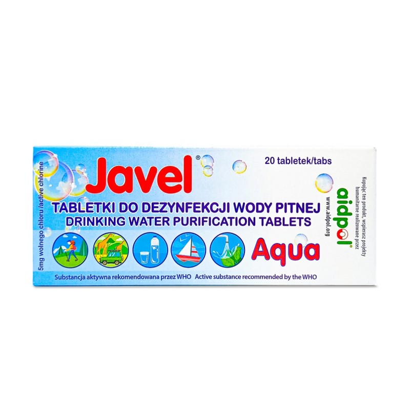 

Javel Aquatab Tabletki do uzdatniania wody 20 szt