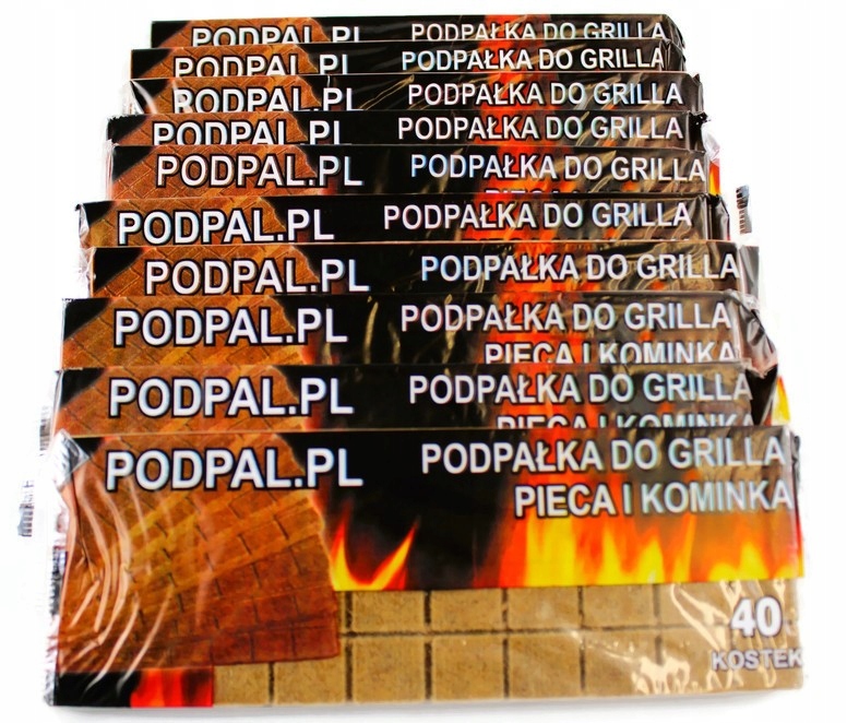 

10X Podpałka Rozpałka Do Kominka Pieca Grilla Eko