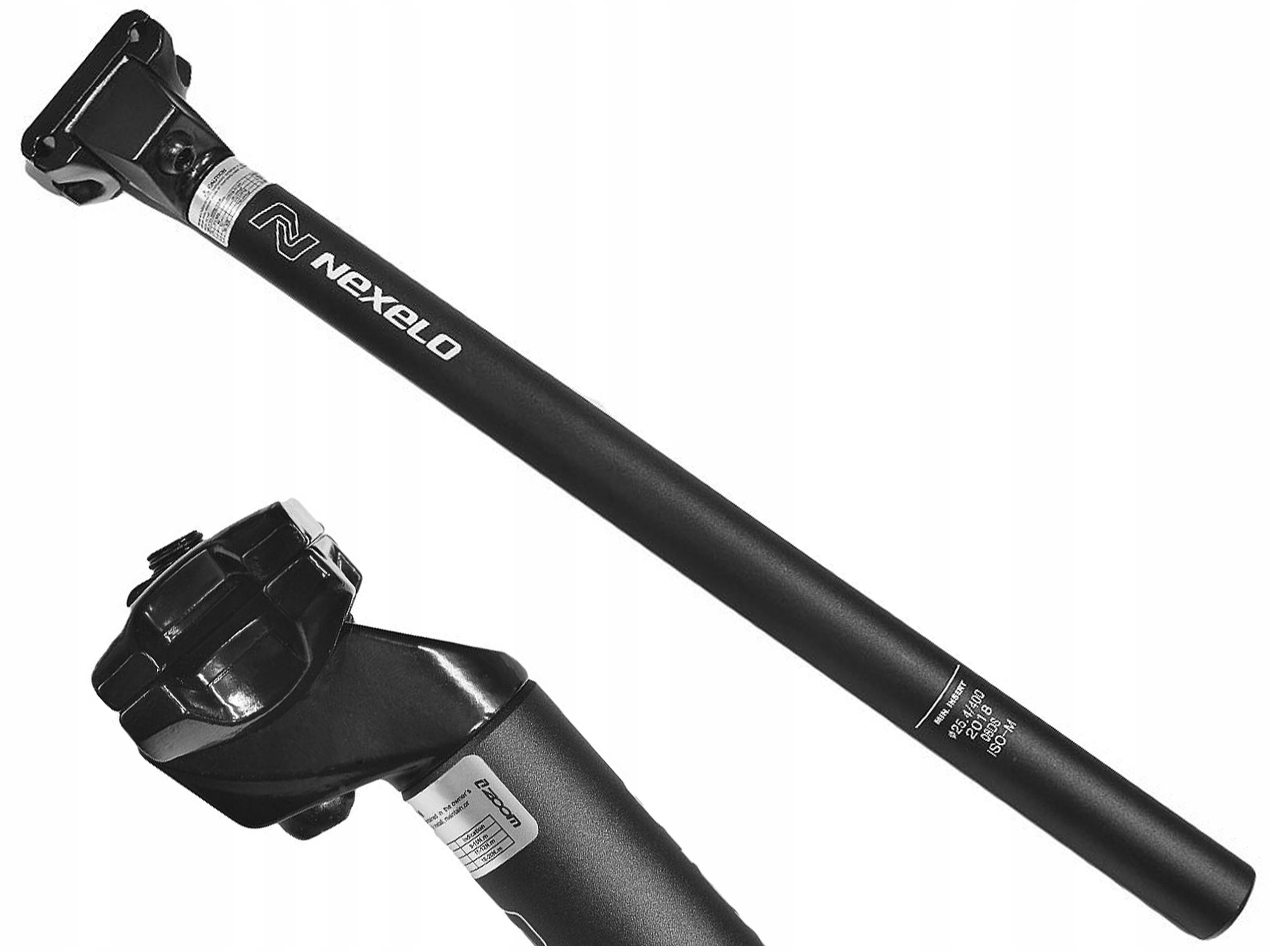 Sztyca Nexelo alu 25,4x400mm offset 16st jarzmo