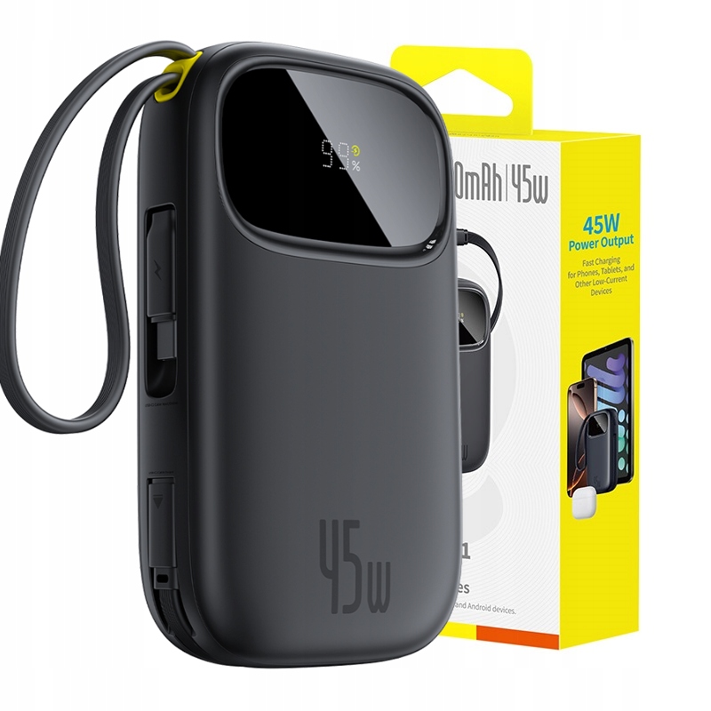 Baseus Szybki Power Bank 20000MAH Pd 45W Usb-c Lightning Mocny Bezpieczny