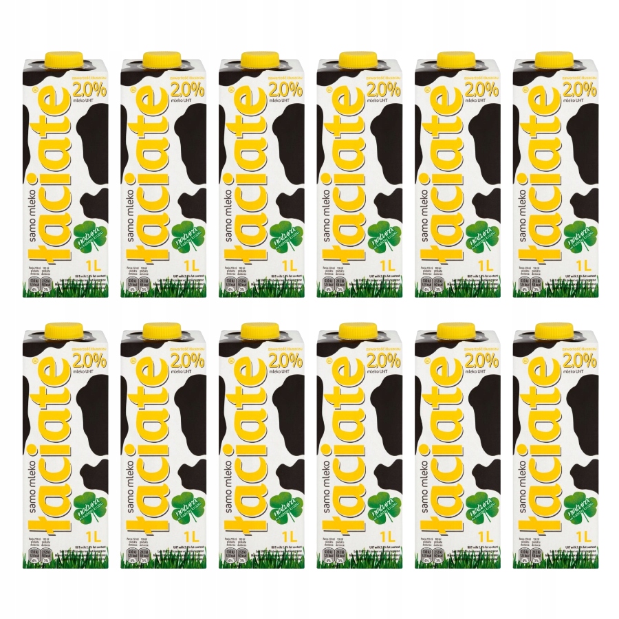 Levně Latinské mléko 2% Uht 12 kusů po 1 l