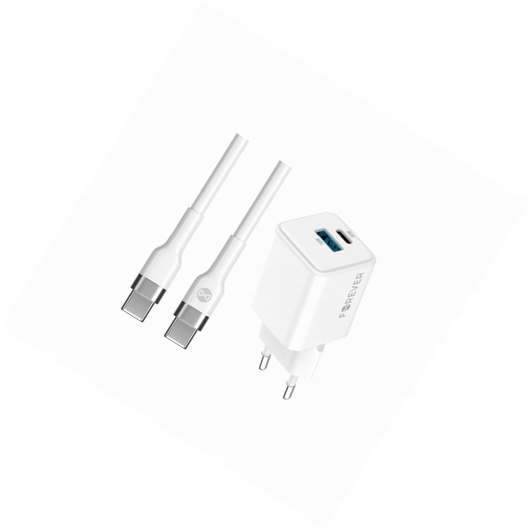 Szybka ładowarka GaN 30W 2 wejścia długim z kablem 2m do Xiaomi Mi A2