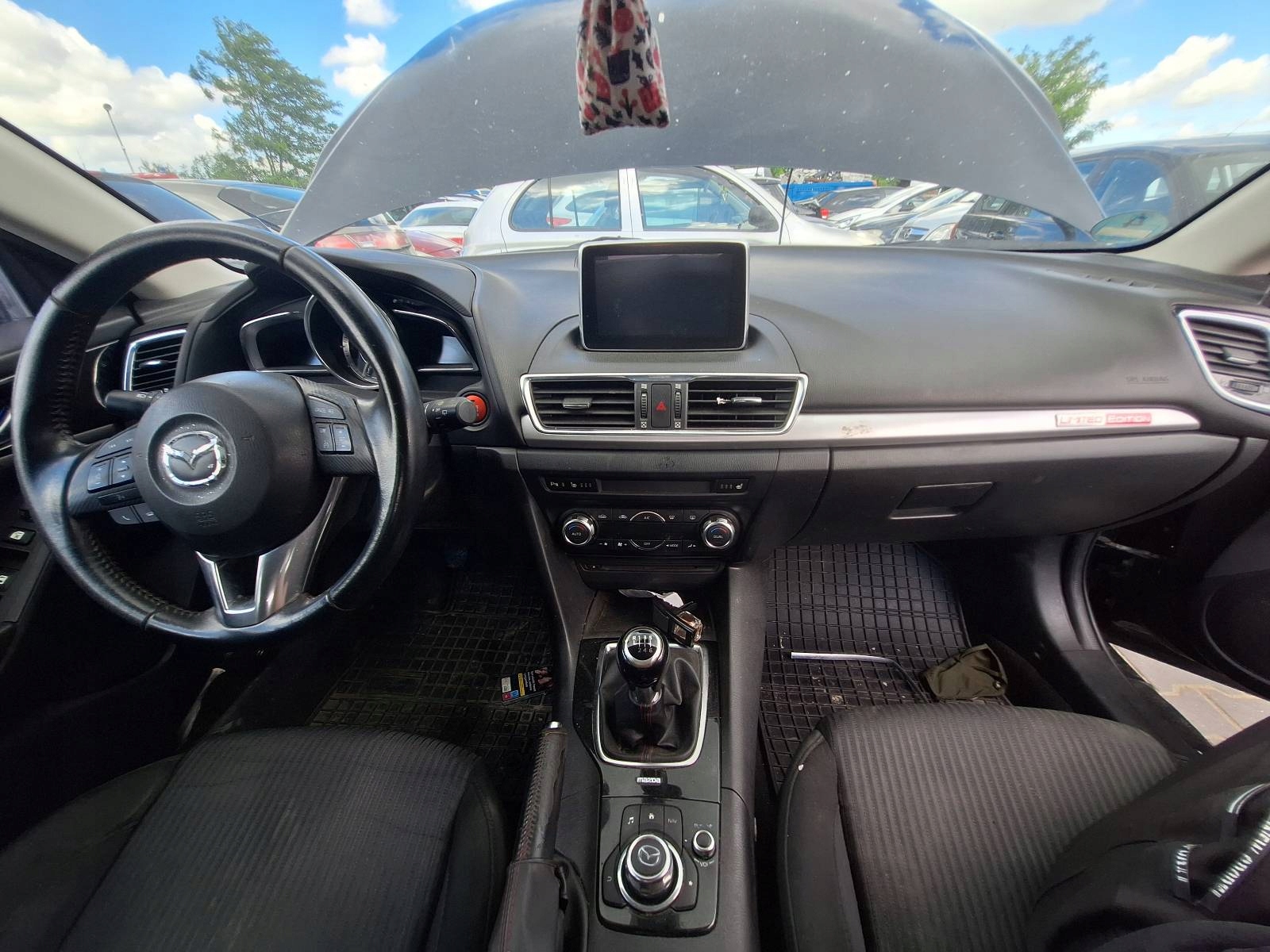 running board airbag POSTRZALOWY cockpit MAZDA 3 III BM dashboard instrument panel