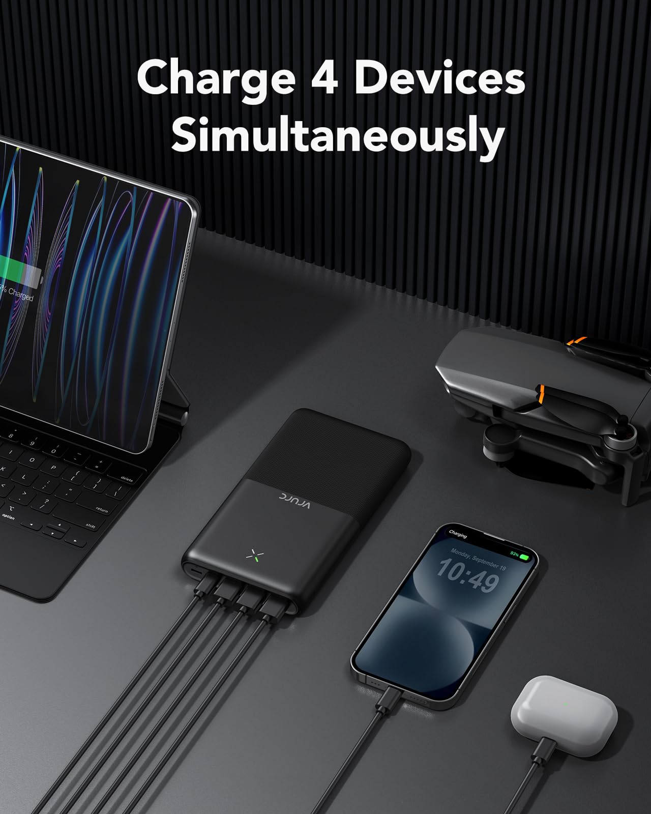 VRURC Power Bank 30000mAh Szybkie Ładowanie USB C dla iPhone — miniatura 6