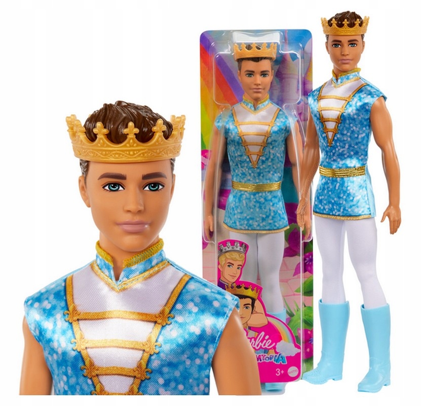

Lalka Barbie Dreamtopia Królewski Ken brunet
