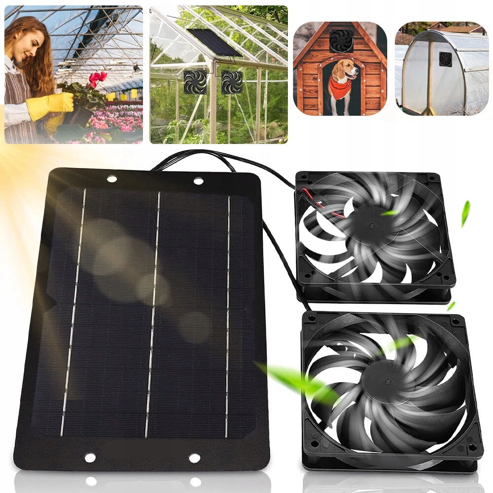 Solární Ventilátor 12V 10W Pro Stáje A Stodoly