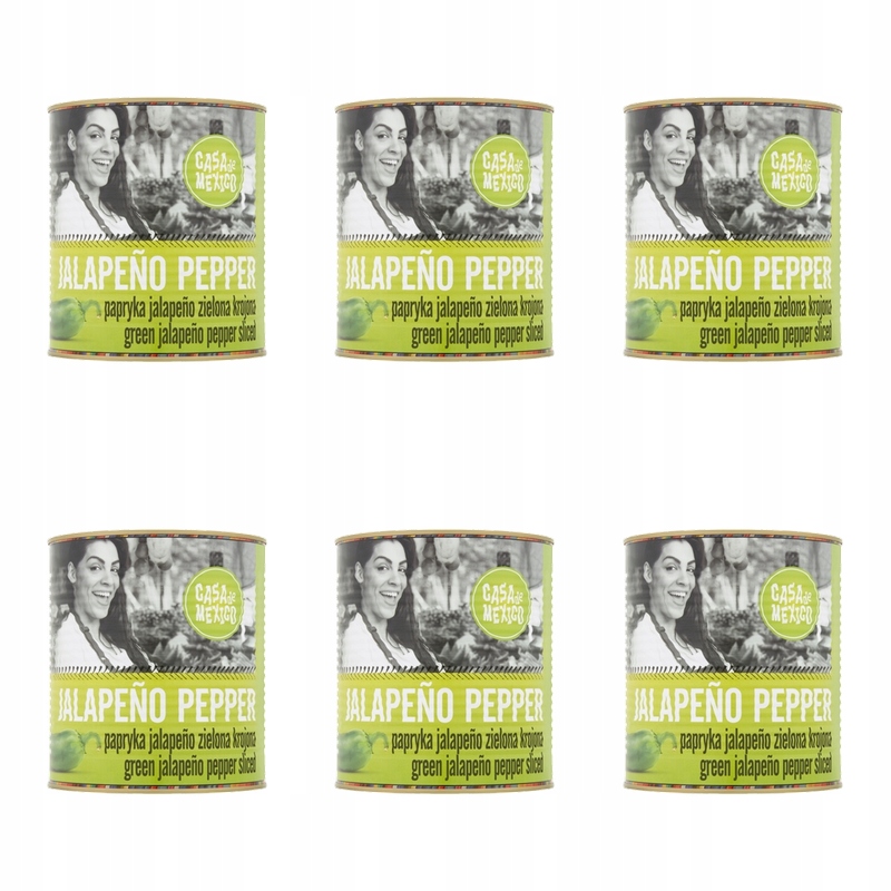 Casa De Mexico papryka Jalapeno zielona krojona 2900 g X6
