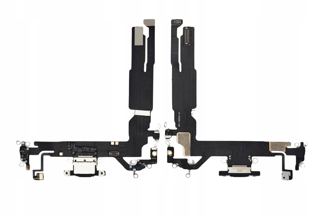 Gniazdo ładowania złącze Usb mikrofon do Apple iPhone 16, czarne