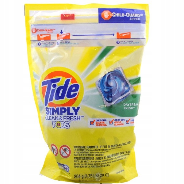 Levně Kapsle na praní tkanin Univerzální 43 ks Tide Daybreak Fresh 804 g