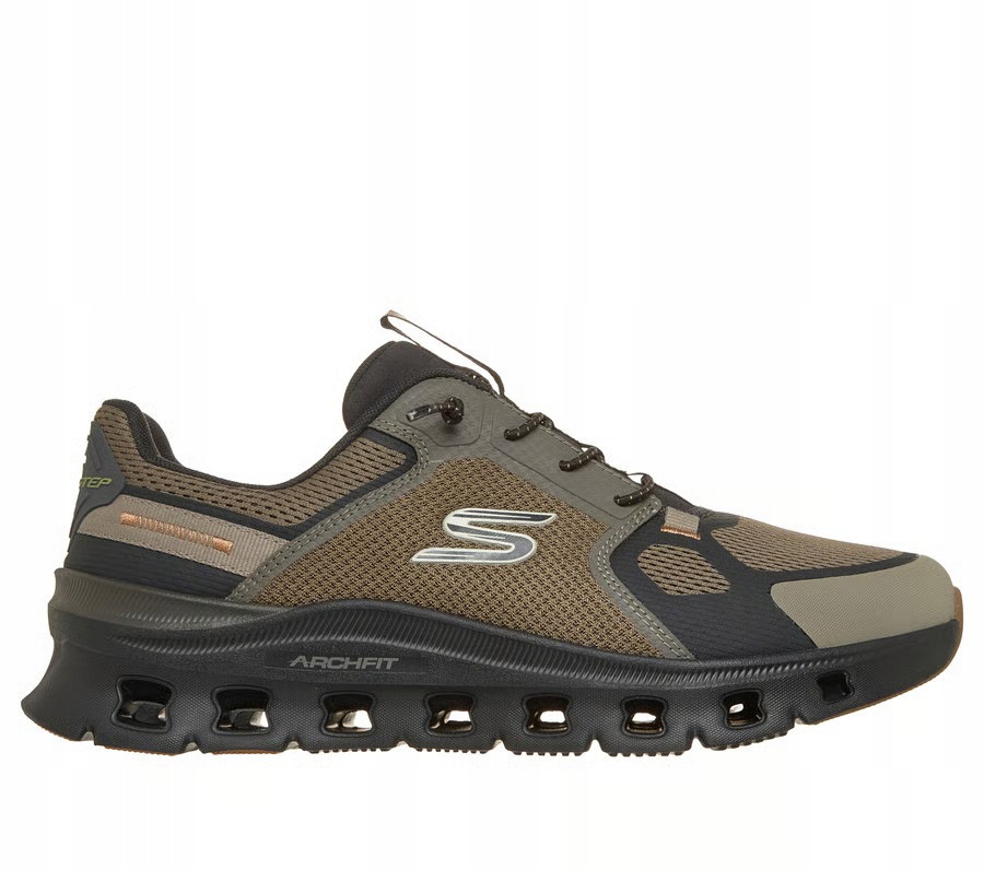 Pánské boty Skechers Arch Fit Glide-Step Pro Bez zavazování 233113-OLBK 44