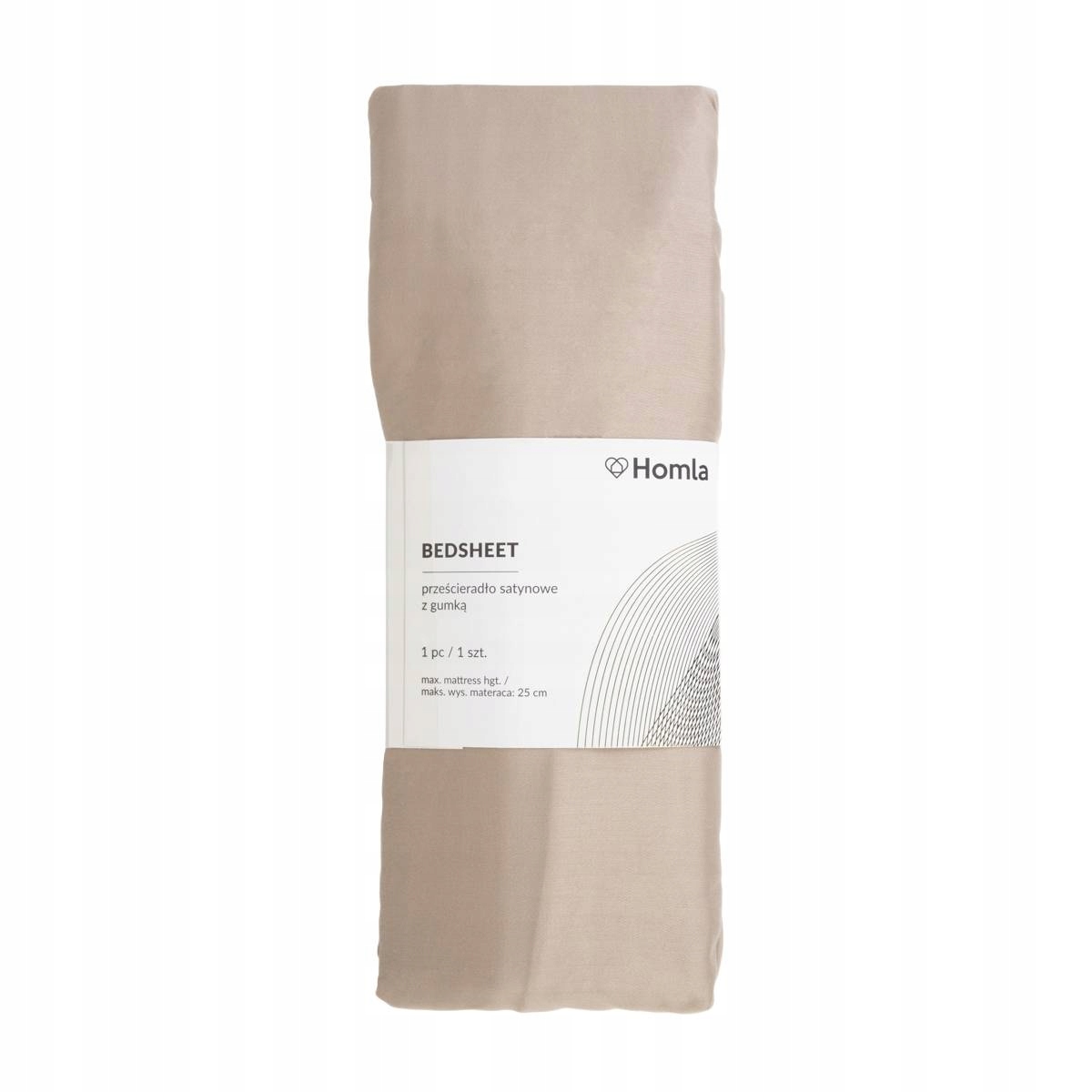Prostěradlo Danielle saténové béžové 180x200 cm Homla