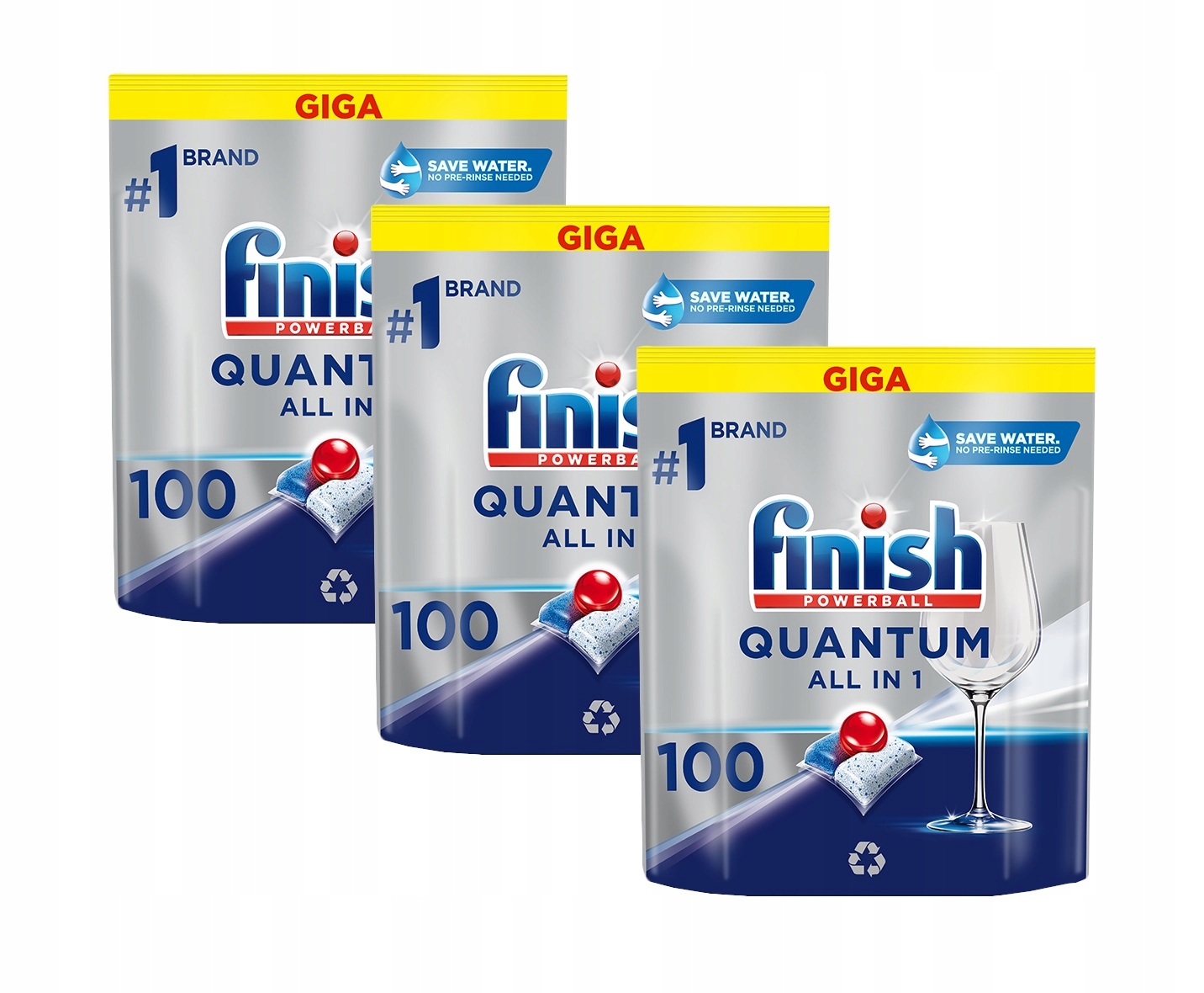 Levně Finish Quantum All in 1 Kapsle do myčky 3 x 100 ks regular