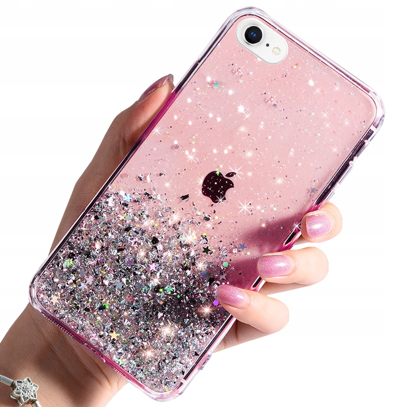 

Etui Case Brokat +szkło do iPhone 7 8 Se 2020 2022