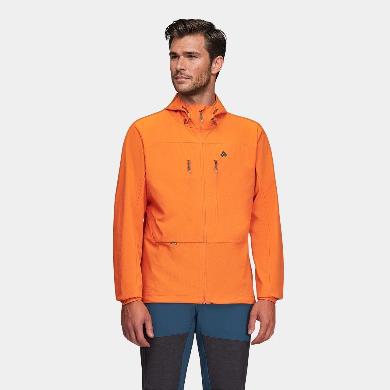 Kurtka męska softshell Alpinus Pourri pomarańczowy lekka wiatrowa 3XL