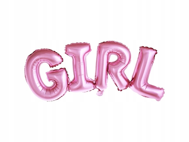 

Balon foliowy Girl, 74x33cm, róż baby shower