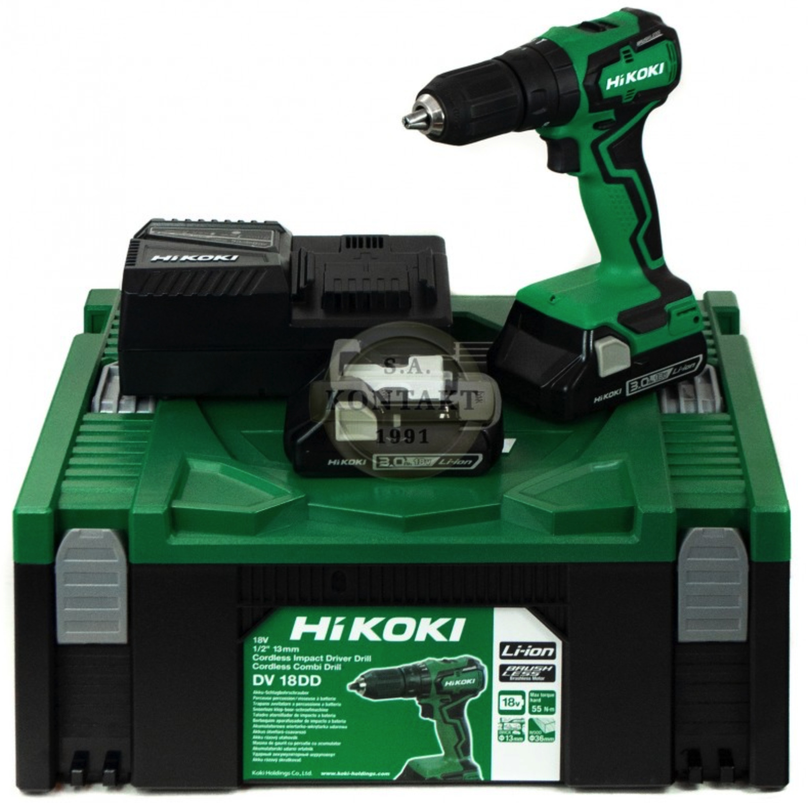 Hikoki Wkrętarka Akumulatorowa 55NM 2X3,0AH DV18DD Wqz 18V Walizka