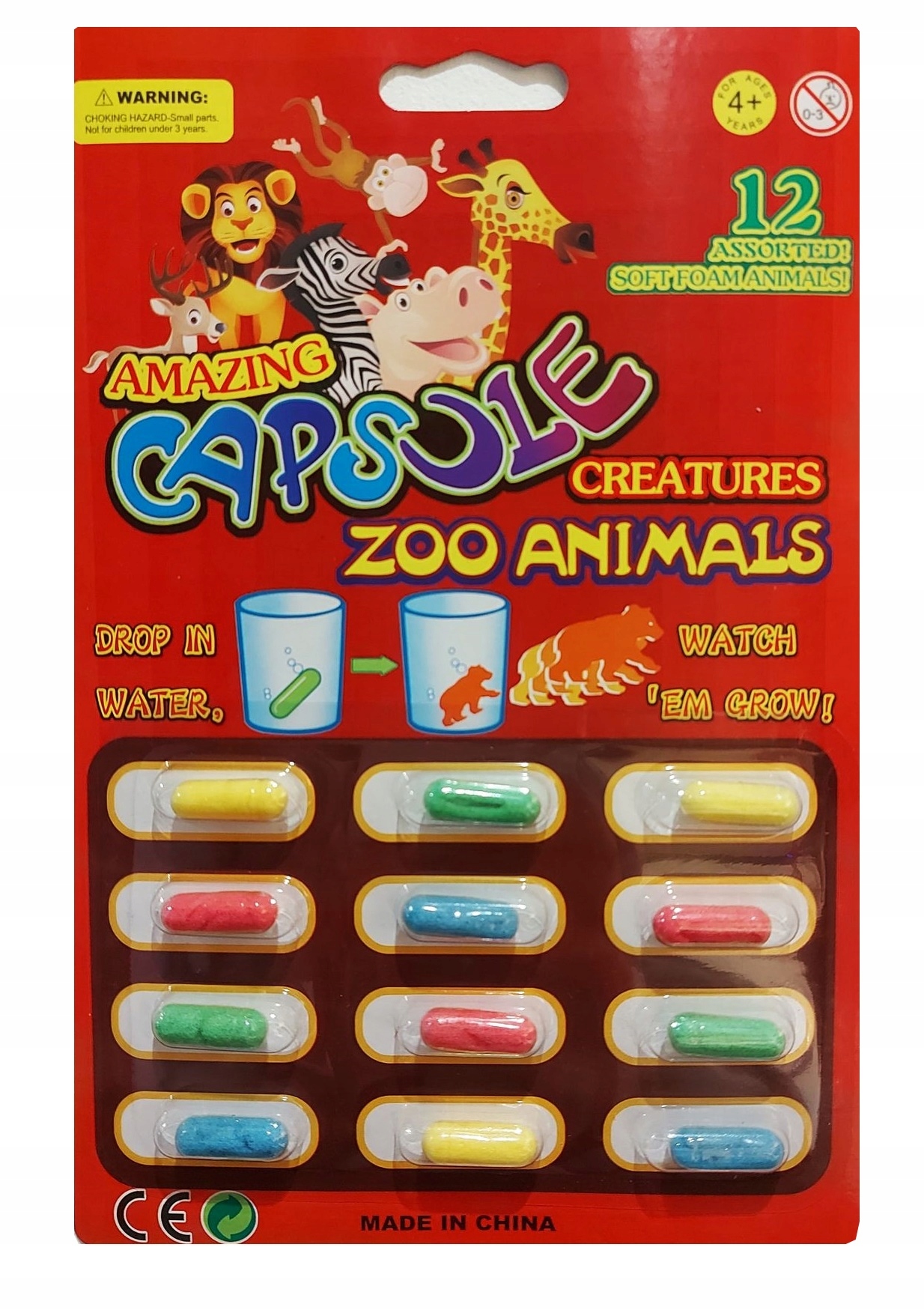 

Magiczne kapsułki Zoo Zwierzęta rosnące w wodzie