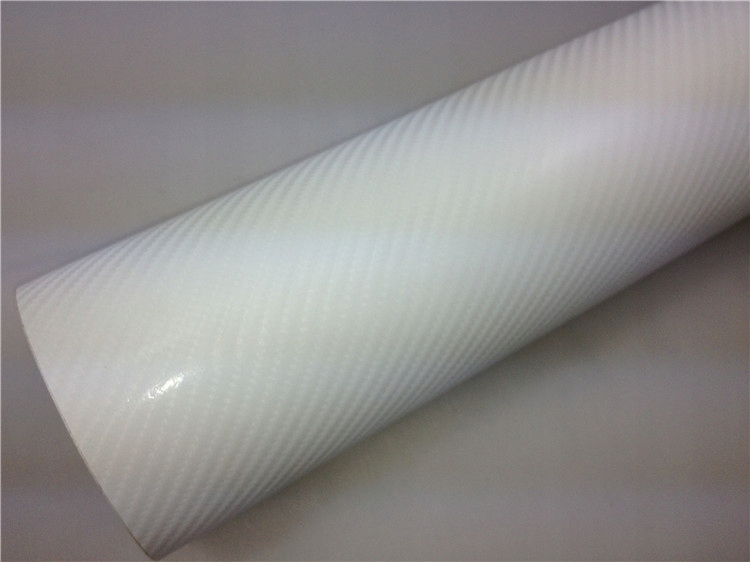 FOLIA CARBON 4D biała 152x50cm TUNING Kolor biały