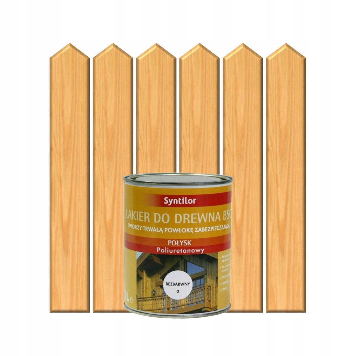 Lakier zewnętrzny do drewna BSC 1 l Bezbarwny Poły