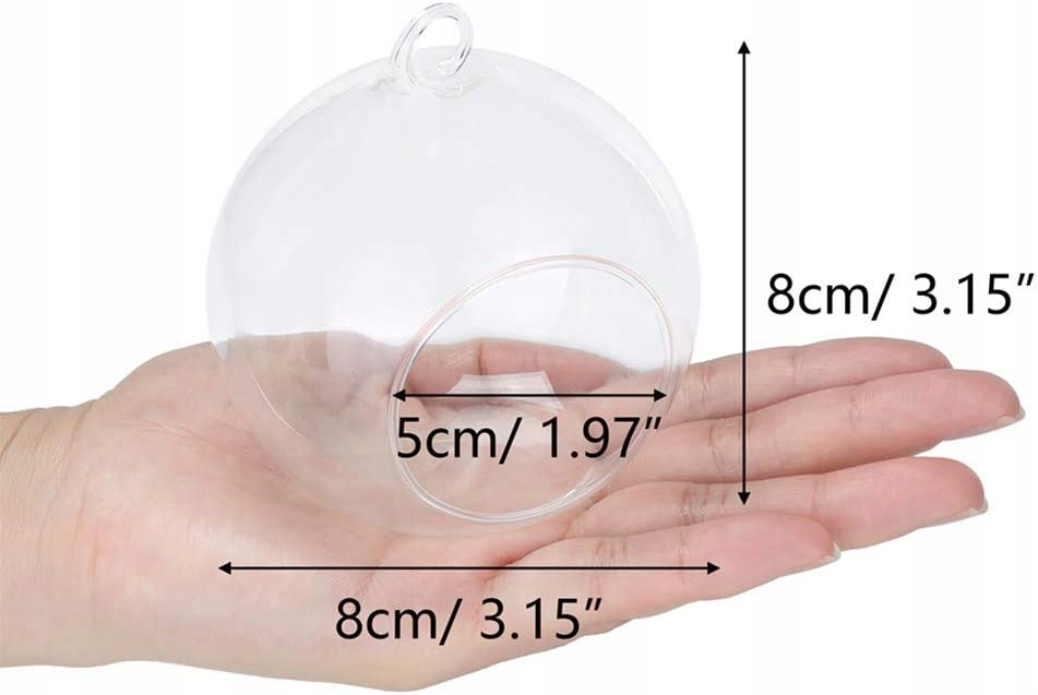 WISZĄCE SADZARKI SZKLANE TERRARIA KULE 8SZT HIT Marka inna