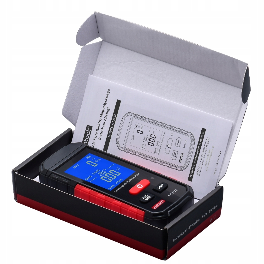 MIERNIK POLA ELEKTROMAGNETYCZNEGO TESTER FAL PROMIENIOWANIA 5G 100uT ALARM Typ inny