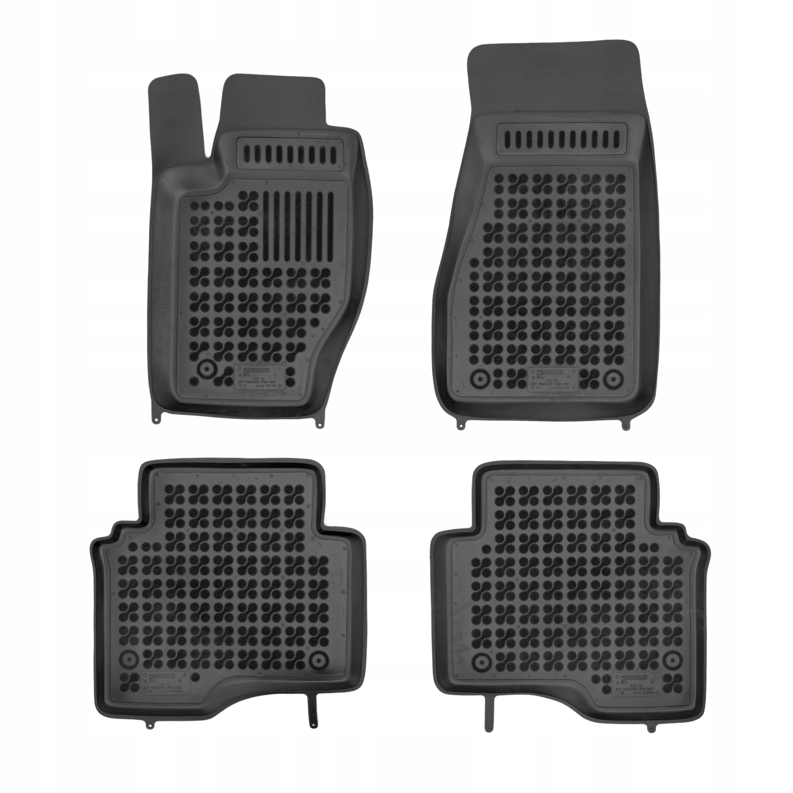 Zestaw dywaniki i mata korytka Jeep Commander 2006-2010 7 osobowy Stan opakowania oryginalne