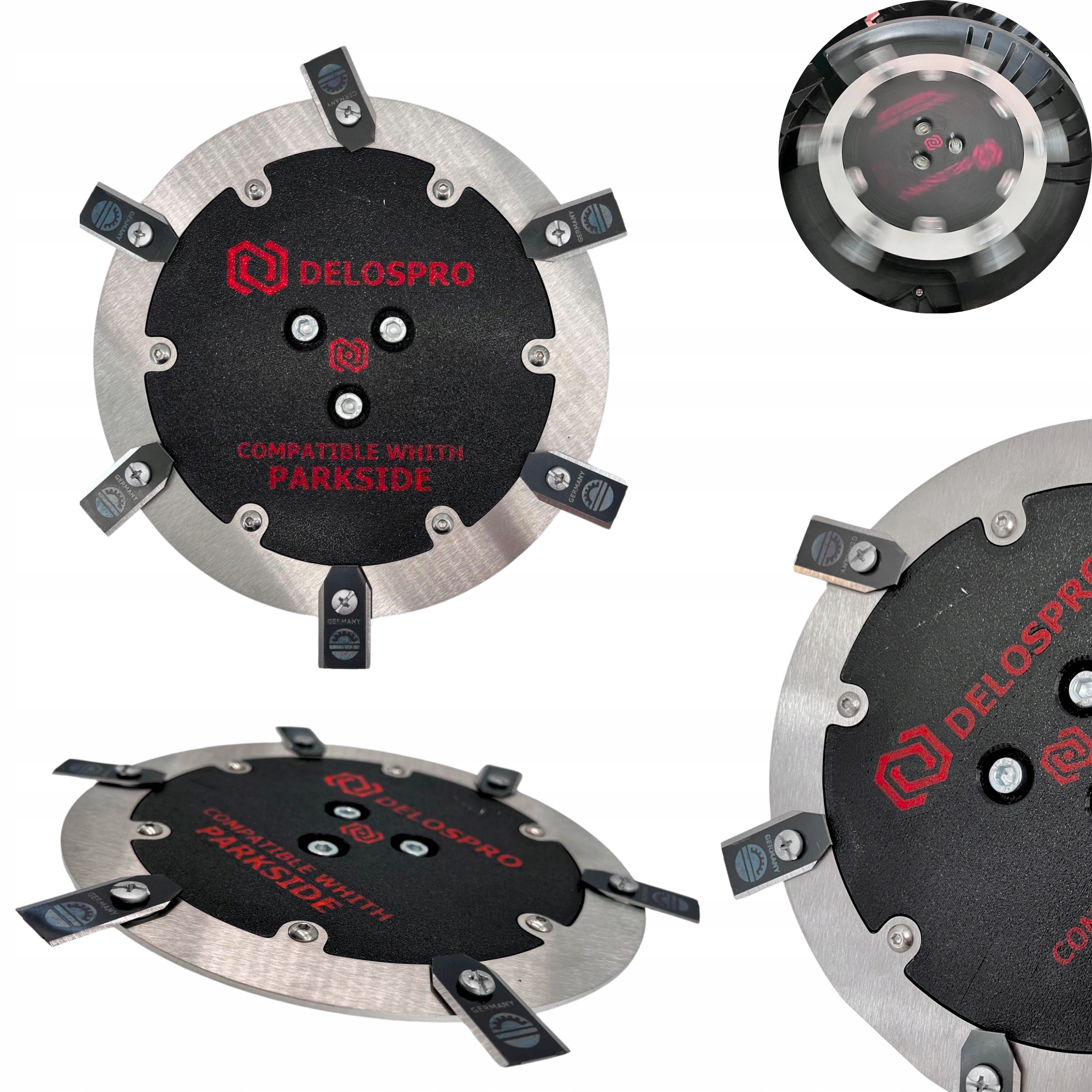 Tarcza Na 6 Ostrzy Krawędź Stal Do Parkside Pmra 20-LI A1 i Pmra 20-LI B2