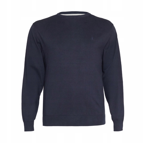 North Latitude Velké Rozměry Bavlněný Svetr Tmavě Modrý 6XL 164 cm