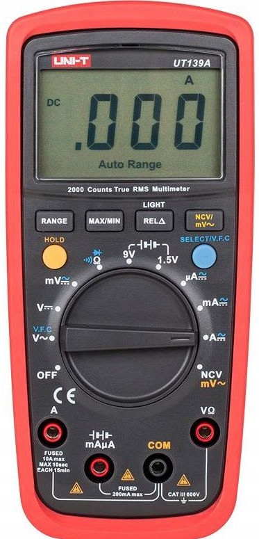 Miernik 1999 [V, A, om] NCV, True RMS, UT-139A