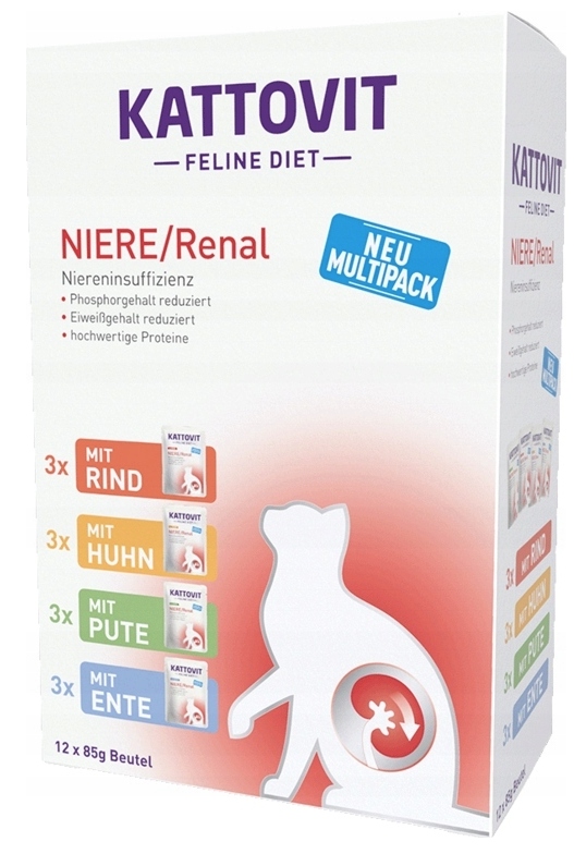 Levně Kattovit sáček 85 g x 12 Ks Multipak Renal