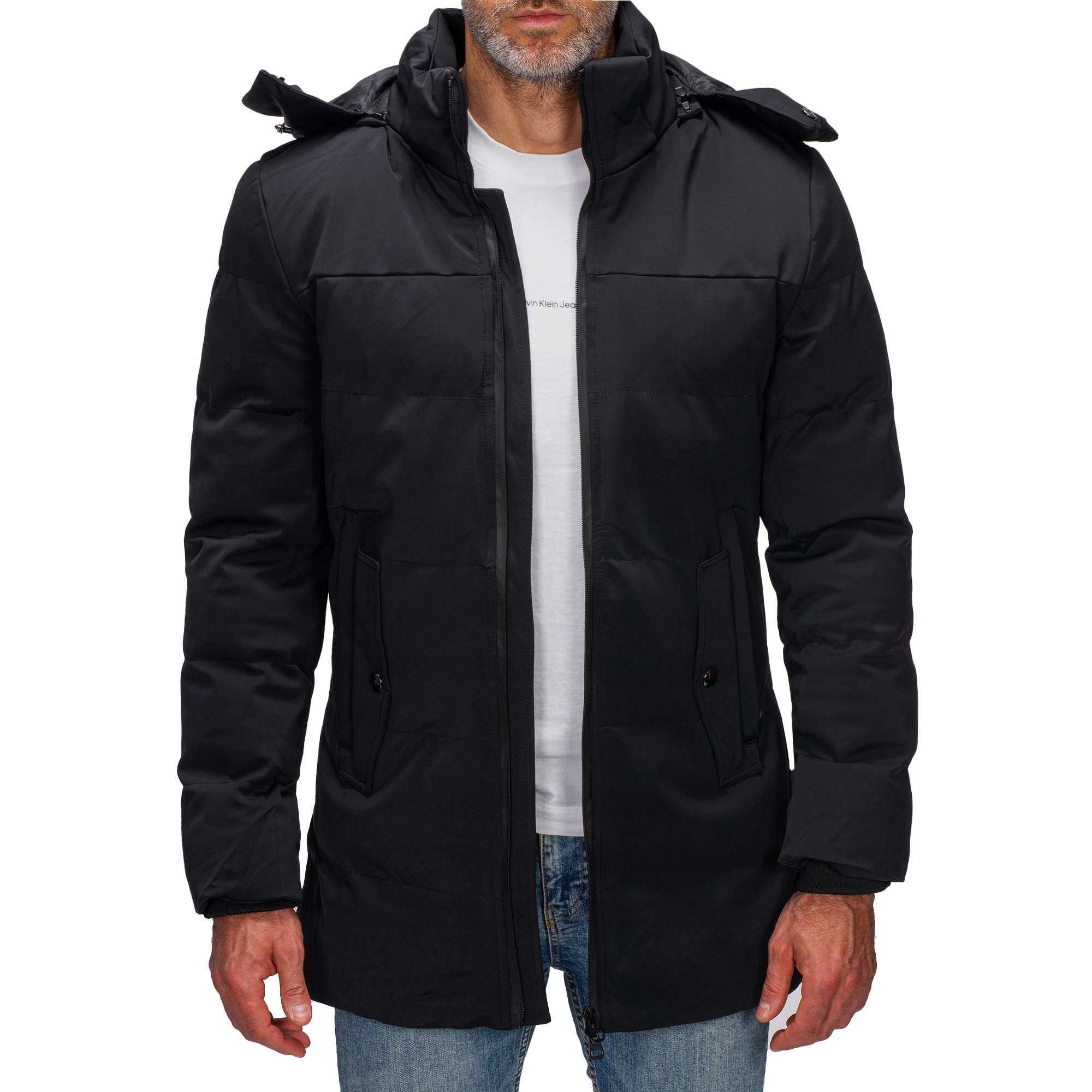 M2208 vel. 3XL Pánská Zimní Vypasovaná Bunda Parka